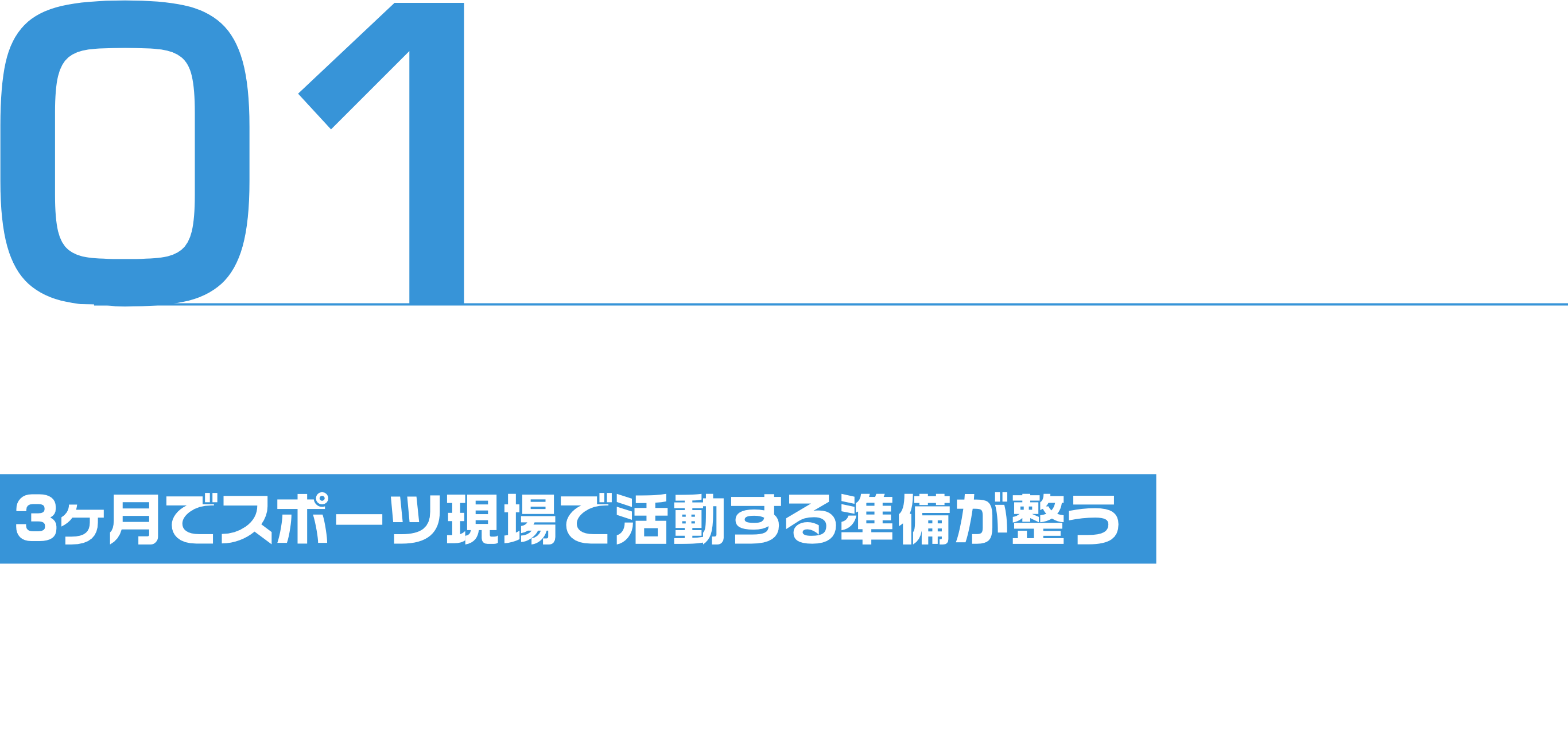 01 Online School 3ヶ月でスポーツ現場で活動する準備が整う